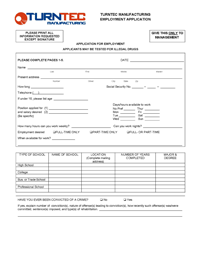 Employment Application